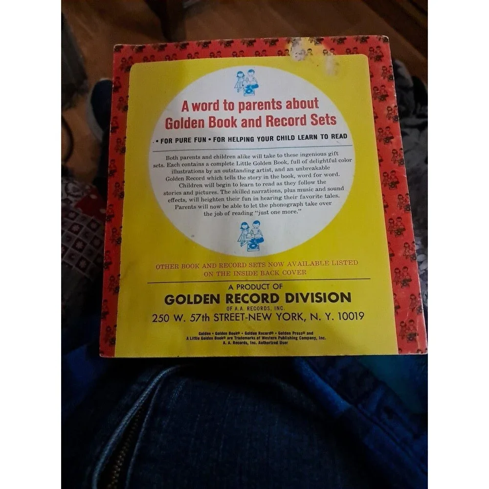 Larry Harmon Bozo the Clown Little Golden Book Missing Record See Description